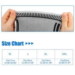 Unique Bargains Winter Calf Knee Warm Compression Sleeve Protect Leg Warmer Sleeve For Sport Black Gray 1 Pair -Outdoor Sports Series GUEST 48d7c49b 1f64 4d11 b63d f81bc6f27c0b