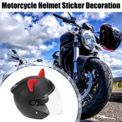 Unique Bargains TPU Motorcycle Helmet Decoration Cat Ear Style Stick Accessories 2 Pcs