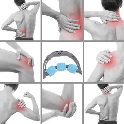 Unique Bargains Handheld Three Rounds Massage Stick 1 Pc 4 Unique Bargains Handheld Three Rounds Massage Stick 1 Pc - Image 4