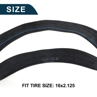 Unique Bargains Bike MTB Cycling Inner Tire 16x2.125 Inch Durable Bent Valve Bicycle Inner Tube 1 Pcs 2 Unique Bargains Bike MTB Cycling Inner Tire 16x2.125 Inch Durable Bent Valve Bicycle Inner Tube 1 Pcs - Image 2