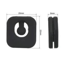 Unique Bargains Silicone Square-shaped Shock Absorber Durable Comfortable Tennis Vibration Dampener 4 Pcs