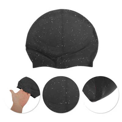 Unique Bargains Silicone Snow Pattern Swimming Cap 1 Pc 2 Unique Bargains Silicone Snow Pattern Swimming Cap 1 Pc - Image 2