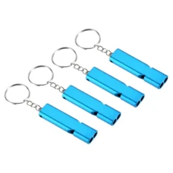 Unique Bargains Aluminum Alloy Camping Hiking Boating Survival Signal Double Tubes Whistles 4 Pcs -Outdoor Sports Series GUEST 4b1ccb5a 0448 482d 8c84 662dd518cb6b