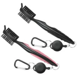 Unique Bargains Golf Tools With Cleaning Nails 2ft Retractable Lanyard Double Head Golf Club Brushes 2 Pcs -Outdoor Sports Series GUEST 4b70f0fa 58ec 4c25 97b2 3d1c70c63dfc