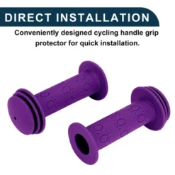 Unique Bargains Child Bike Handlebar Grips Covers 4.13" Purple 1 Pair -Outdoor Sports Series GUEST 4c64c426 e840 48c4 81a0 469c7f8b01f0