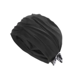 Unique Bargains Polyester Knotted Swimming Caps Black White 1 Pc -Outdoor Sports Series GUEST 4c81ceca 3a4e 4080 a24c d03559e94be5