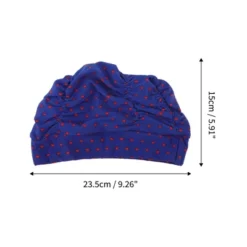 Unique Bargains Polyester Heart Pattern Swim Cap 5.91"x9.25" Blue Red 1 Pc -Outdoor Sports Series GUEST 4cdbaf5c 77de 4db8 805a cdcd3e52493a