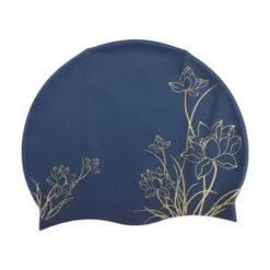 Unique Bargains Silicone Waterproof Lotus Print Swim Cap 1 Pc -Outdoor Sports Series GUEST 4d9b9bae 2454 468d 8ed3 e47485170f9d