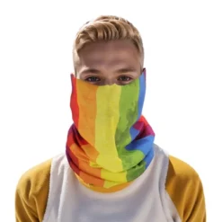 Unique Bargains Sunscreen Rainbows Pattern Face Scarf Mask Assorted Color 1 Pc -Outdoor Sports Series GUEST 4ef11151 18ad 4379 82e8 642e931a88c8
