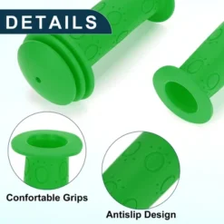Unique Bargains Bike Handlebar Grips Covers 3.74" Green 1 Pair -Outdoor Sports Series GUEST 4f8a4310 ae88 4624 bec1 f819f40bdea4