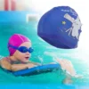 Unique Bargains Kid's Knitted PU Cartoon Binoculars Swim Cap 1 Pc