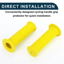 Unique Bargains Bike Handlebar Grips Covers 4.61" Yellow 1 Pair -Outdoor Sports Series GUEST 5134af62 ab54 40f1 b48c 7851c765a7e7