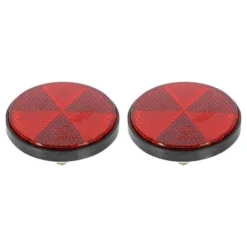 Unique Bargains M6x1.0 Red Universal Screw Mount Round Warning Reflector For Motorcycle -Outdoor Sports Series GUEST 51e15cad 680c 438d bbe3 c60554ca7e2d