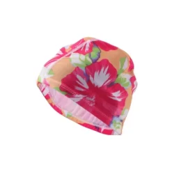 Unique Bargains Polyester Flower Pattern Swim Cap 5.91"x9.25" Rose Red 1 Pc -Outdoor Sports Series GUEST 520e5b3e 1147 4a35 b87a dd6d0707c5a9
