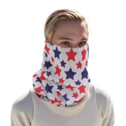 Unique Bargains Sunscreen Stars Pattern Face Scarf Mask Red White 1 Pc -Outdoor Sports Series GUEST 52ca793d aaa0 4fa1 a1bf 4249f199a91c