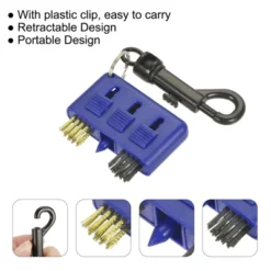 Unique Bargains Portable Retractable 3 In 1 Head Design Brass Wire Bristle With Clip Golf Club Brushes 2 Pcs -Outdoor Sports Series GUEST 531f9c05 2c60 46a8 80bd 7d303bad692c