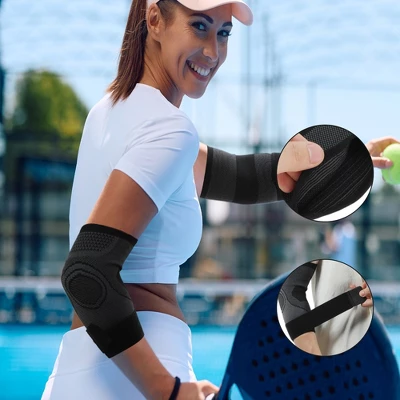 Unique Bargains Elbow Compression Sleeve 1 Pair 4 Unique Bargains Elbow Compression Sleeve 1 Pair - Image 4