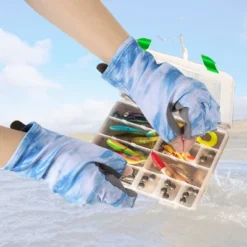 Unique Bargains Sun Protection Non-Slip Breathable Elastic Fishing Gloves 1Pair -Outdoor Sports Series GUEST 53fc270f 3a01 47a2 b989 e2f222a91e61