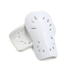 Unique Bargains Football Outdoor Sports Shin Pad Protective Gear Legs Guards White 1 Pair