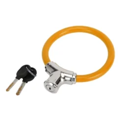 Unique Bargains Bicycle Lock Portable Ring Cable Anti-Theft Bike Lock Mini Ring Lock Orange 16.54" -Outdoor Sports Series GUEST 55a4716e 0769 4a00 be71 bb742b155759