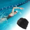 Unique Bargains Pleated Style Swim Cap 5.91"x9.25" 1 Pc