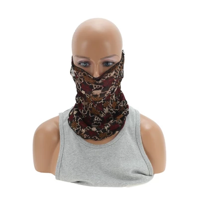 Unique Bargains Floral Printed Earloop Neck Gaiter 1 Pc 7 Unique Bargains Floral Printed Earloop Neck Gaiter 1 Pc - Image 7