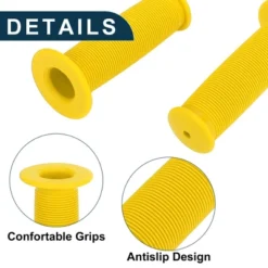 Unique Bargains Bike Handlebar Grips Covers 3.94" Yellow 1 Pair -Outdoor Sports Series GUEST 56b1b01b 5b7c 48ff a609 26e697c2c688