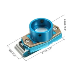 Unique Bargains Round Aluminum Alloy Billiard Magnetic Chalk Holder With Belt Clip