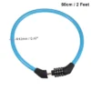 Unique Bargains Bike Cable Lock, 4 Digit Resettable Combination Lock, 2 Feet