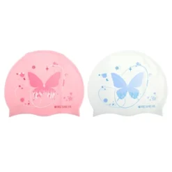 Unique Bargains Silicone Waterproof Swim Cap 2 Pcs -Outdoor Sports Series GUEST 58b5ff2f be84 4468 8a04 4d15db91461b