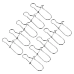 Unique Bargains Stainless Steel Quick Lock Design Fishing Snaps 100 Pcs -Outdoor Sports Series GUEST 592aaa64 bd0f 43ee 9e31 9163efe5bc15
