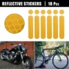 Unique Bargains Bicycle Motorcycle Helmet Adhesive Reflective Safety Stickers 18 Pcs