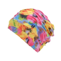 Unique Bargains Nylon Pleated Style Swimming Cap Rose Red Purple 1 Pc -Outdoor Sports Series GUEST 59b72cee 2ab7 480e a867 46a1178d1cf5