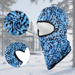 Unique Bargains Ice Silk Geometric Balaclava Face Mask 1 Pc -Outdoor Sports Series GUEST 59d0f841 dc5b 4d64 8baa fb8d715fdd2f