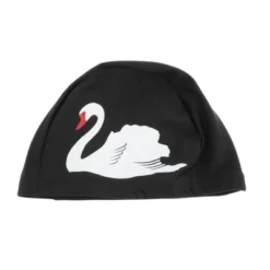 Unique Bargains Nylon Swans Print Swim Cap Black White 1 Pc -Outdoor Sports Series GUEST 5a2cacb2 c09e 4e1c a42c 29345fc96e86