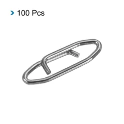 Unique Bargains Stainless Steel Quick Lock Design Swivel Connector Fishing Snaps 100 Pcs -Outdoor Sports Series GUEST 5aa5becc e6fd 4fbb adce 38cc4c9fa034