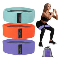Unique Bargains Elastic Non-Slip Exercise Loops With Bag And Instruction Booty Resistance Bands 3 Pcs -Outdoor Sports Series GUEST 5ac89840 ef18 49cd ba52 1cce5584cb92