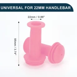 Unique Bargains Bike Handlebar Grips Covers 3.74" Pink 1 Pair -Outdoor Sports Series GUEST 5b0b1bf6 e42b 4c71 b359 7d4b28982f01
