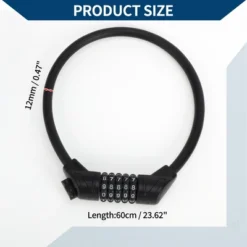 Unique Bargains Bicycle Padlock Cable Spiral Lock 5 Digit Resettable Bike Cable Lock Black 8 Unique Bargains Bicycle Padlock Cable Spiral Lock 5 Digit Resettable Bike Cable Lock Black -Outdoor Sports Series GUEST 5ba7c97b 13b6 4415 a260 1ad348925552