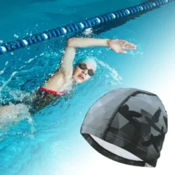 Unique Bargains Nylon Durable Swim Cap 1 Pc