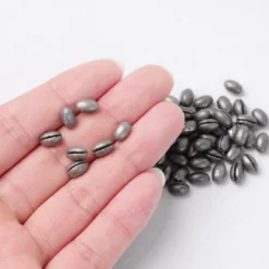 Unique Bargains Flat Round Saltwater Freshwater Lead Egg Fishing Sinkers 0.3" X 0.2" 50 Pcs -Outdoor Sports Series GUEST 5cf7255f 93e2 481a 9690 4d60fb42a092