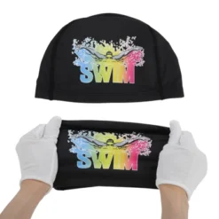 Unique Bargains Knitted PU Elastic Letter Pattern Swim Cap 1 Pc -Outdoor Sports Series GUEST 5d573140 cc6e 4cfa bb88 af87994d5dd3