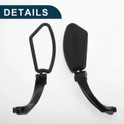 Bike Rearview Mirror 11.2x4.5cm Adjustable | Front Left Handlebar Bike Mirror Black With Mounting Accessories For Bicycle Mountain Road Bike 1 Set -Outdoor Sports Series GUEST 5f06ba00 30a1 4f12 bf29 0104e5df8c87