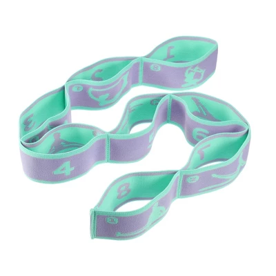 Unique Bargains High Elastic 8-Loop Yoga Stretching Exercise Band 1 Pc 9 Unique Bargains High Elastic 8-Loop Yoga Stretching Exercise Band 1 Pc - Image 9