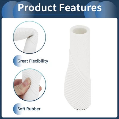 Unique Bargains Bike Handlebar Grips Covers 5.2" White 1 Pair 3 Unique Bargains Bike Handlebar Grips Covers 5.2" White 1 Pair - Image 3
