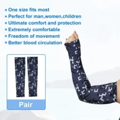 Unique Bargains Basketball Sports Camouflage Cooling Arm Elbow Compression Sleeve Dark Gray 1 Pair -Outdoor Sports Series GUEST 6058be9d 2368 4657 b731 1a4b4e1c2efc
