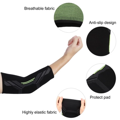 Unique Bargains Elbow Protection Elbow Pads Tightening Breathable Elbow Pads Black For Sports 2 Unique Bargains Elbow Protection Elbow Pads Tightening Breathable Elbow Pads Black For Sports - Image 2