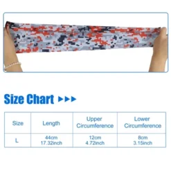 Unique Bargains Basketball Sports Camouflage Cooling Arm Elbow Compression Sleeve Red 1 Pair -Outdoor Sports Series GUEST 61952a56 d254 4922 a0c3 ce3c47e84710