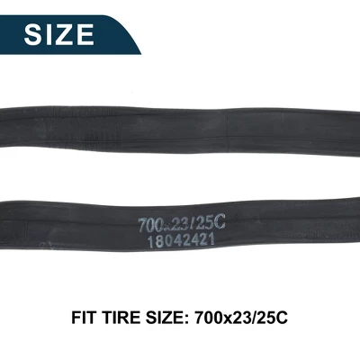 Unique Bargains Bike MTB Cycling Inner Tire 700x23/25C Durable 48mm Long French Type Valve Bicycle Inner Tube 1 Pcs 2 Unique Bargains Bike MTB Cycling Inner Tire 700x23/25C Durable 48mm Long French Type Valve Bicycle Inner Tube 1 Pcs - Image 2