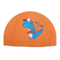 Unique Bargains Kid's Knitted PU Dinosaur Swim Cap 1 Pc -Outdoor Sports Series GUEST 62d3f40c be3e 43d8 a1da 726a1e0bd2ba